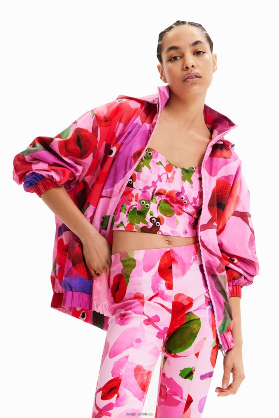 Desigual moterys m. christian Lacroix lūpų švarkas apranga S606BV679