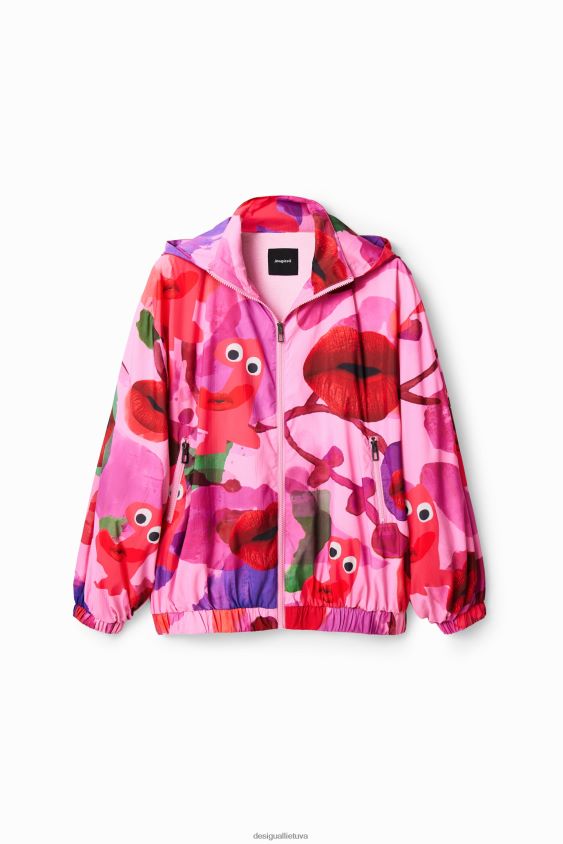Desigual moterys m. christian Lacroix lūpų švarkas apranga S606BV679