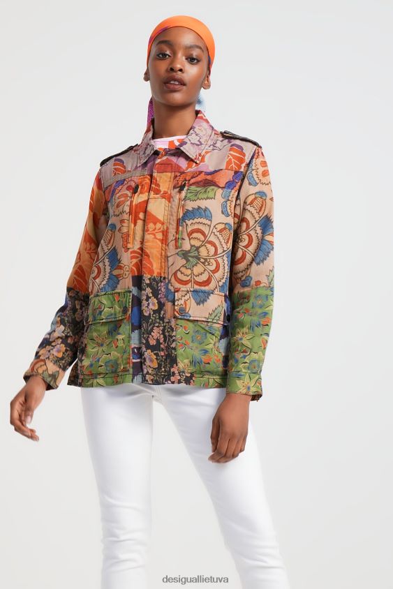 Desigual moterys m. christian Lacroix tropinė kratinio striukė apranga S606BV929