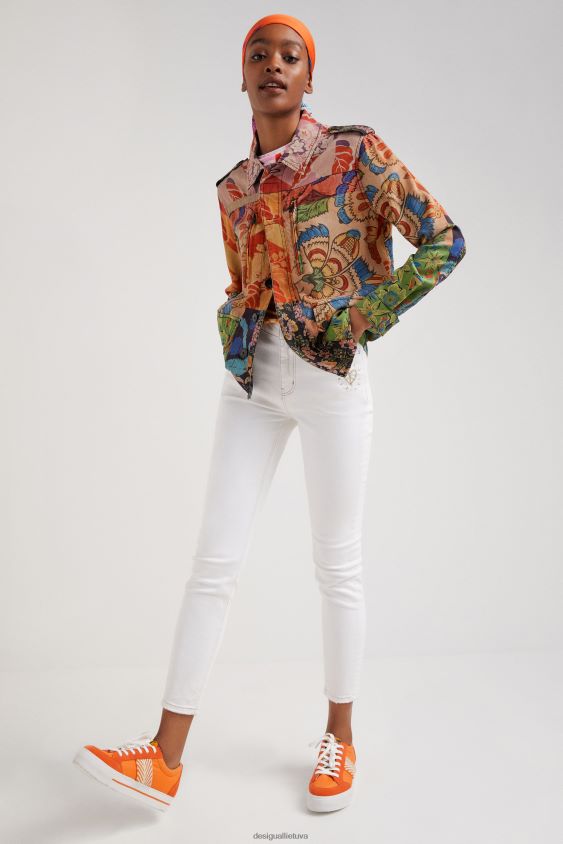Desigual moterys m. christian Lacroix tropinė kratinio striukė apranga S606BV929