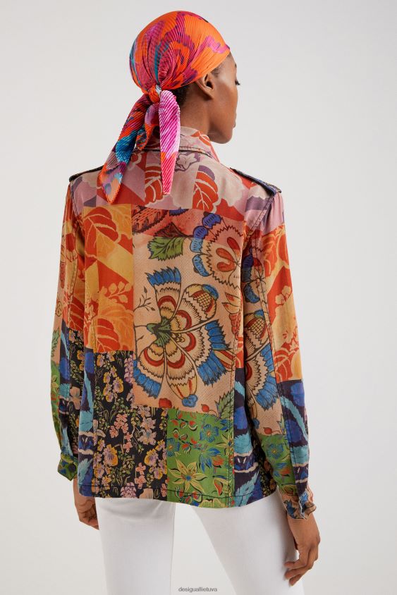 Desigual moterys m. christian Lacroix tropinė kratinio striukė apranga S606BV929