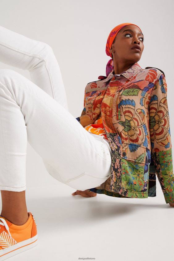 Desigual moterys m. christian Lacroix tropinė kratinio striukė apranga S606BV929