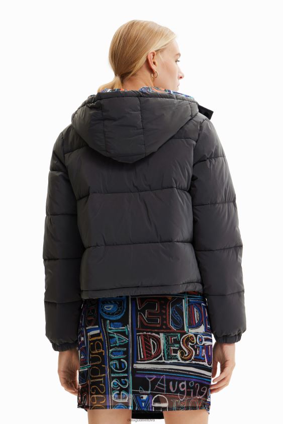 Desigual moterys vaivorykštė paminkštinta trumpa striukė apranga S606BV660