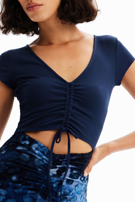 Desigual moterys Kombinuotos tekstūros ilga suknelė su gyvūnų raštais apranga S606BV591