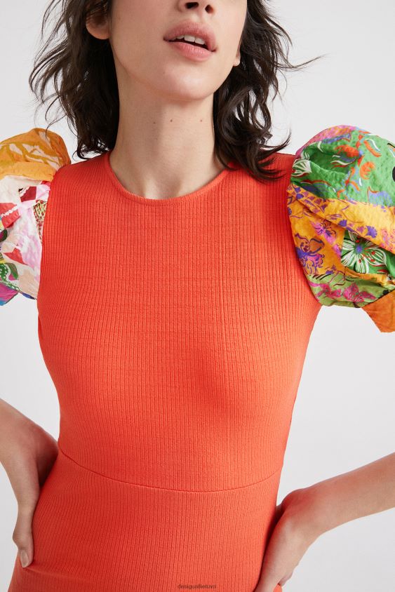 Desigual moterys Midi suknelė su nugara iškirpte apranga S606BV1073