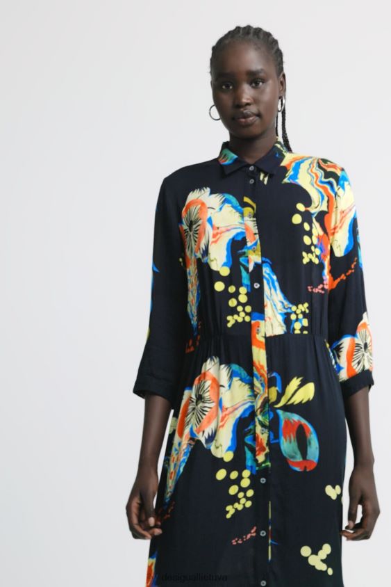Desigual moterys ilgų raštų marškinėlių suknelė apranga S606BV1056