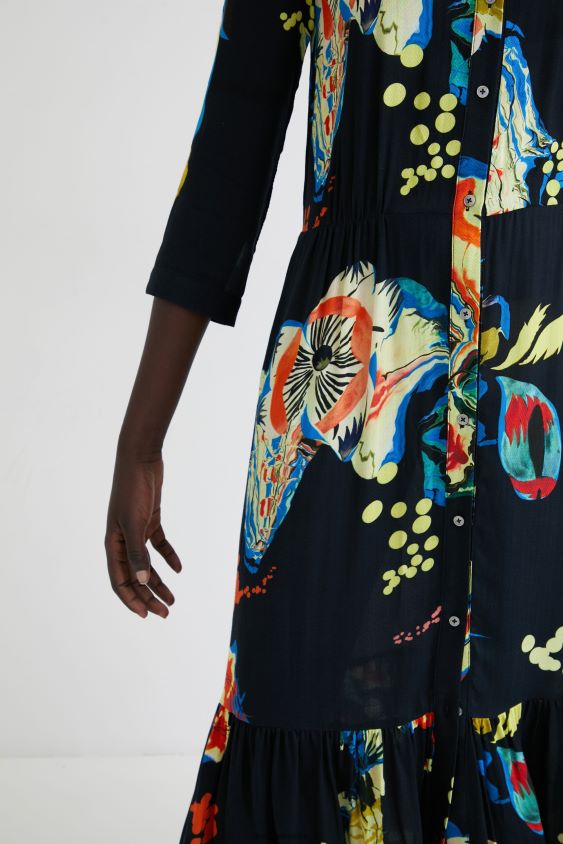 Desigual moterys ilgų raštų marškinėlių suknelė apranga S606BV1056