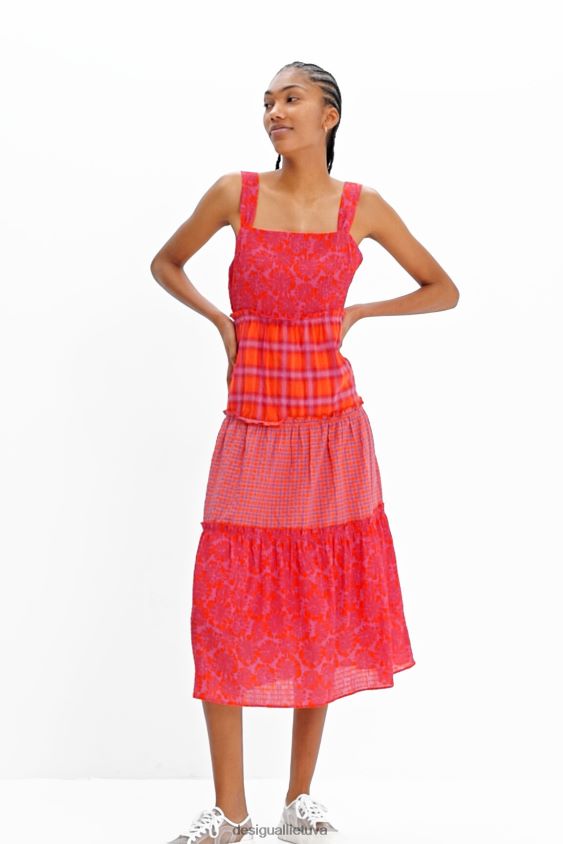 Desigual moterys ilga suknelė su petnešėlėmis apranga S606BV563