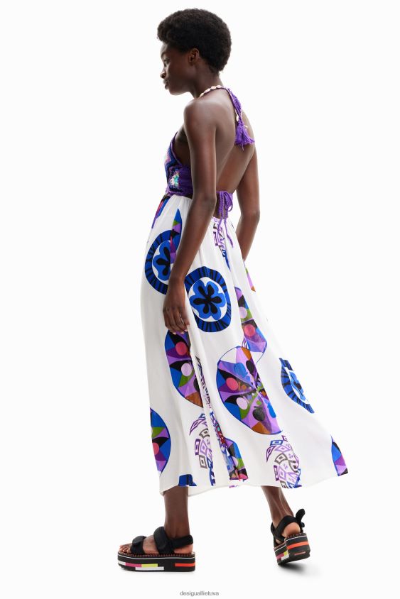 Desigual moterys m. christian Lacroix ilga nerta suknelė apranga S606BV523
