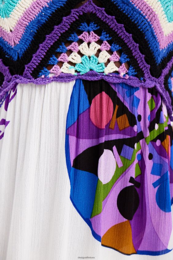 Desigual moterys m. christian Lacroix ilga nerta suknelė apranga S606BV523