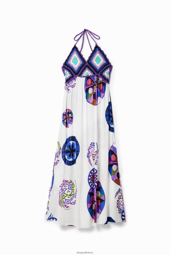 Desigual moterys m. christian Lacroix ilga nerta suknelė apranga S606BV523