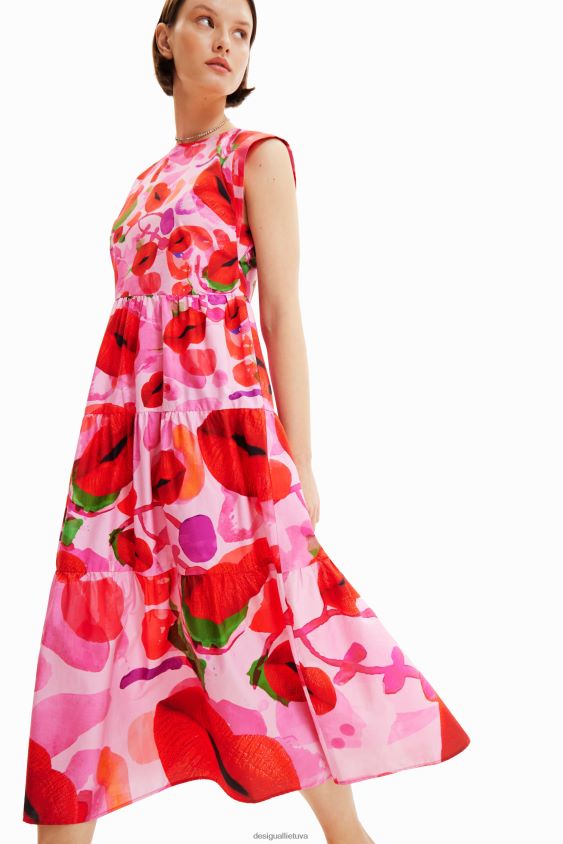 Desigual moterys m. christian Lacroix lūpų suknelė apranga S606BV283
