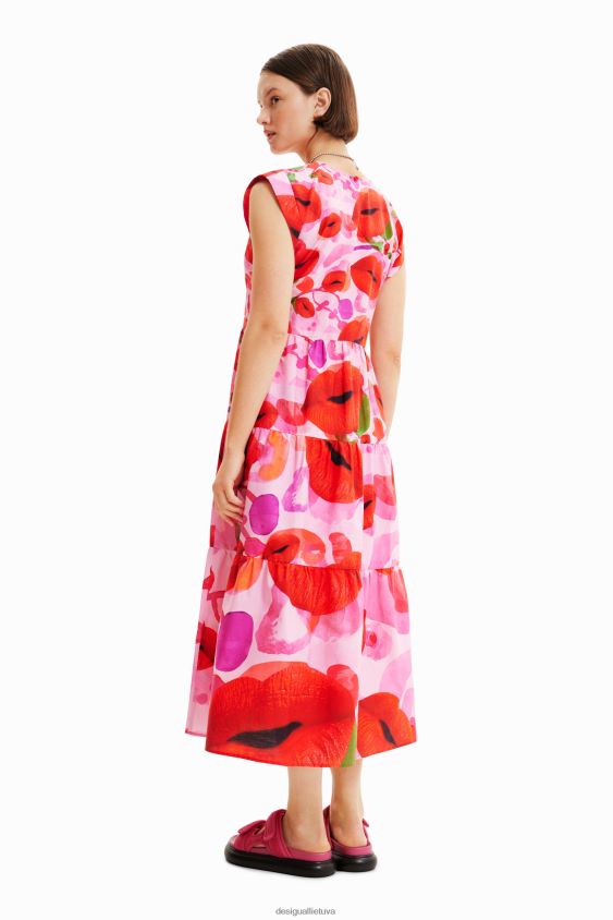 Desigual moterys m. christian Lacroix lūpų suknelė apranga S606BV283