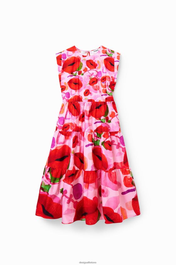 Desigual moterys m. christian Lacroix lūpų suknelė apranga S606BV283