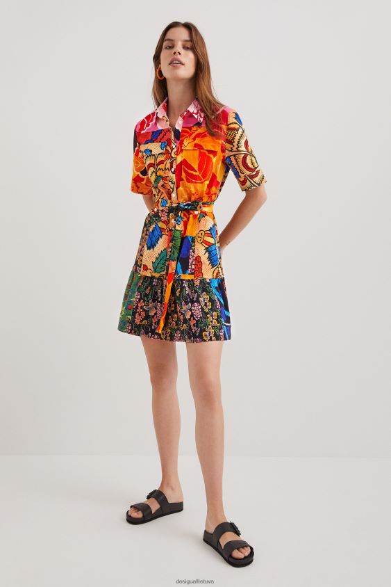 Desigual moterys m. christian Lacroix marškinėlių suknelė apranga S606BV989