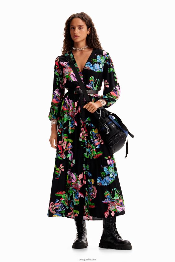Desigual moterys m. christian Lacroix midi marškinėlių suknelė apranga S606BV135