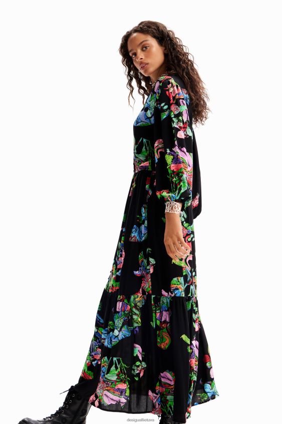 Desigual moterys m. christian Lacroix midi marškinėlių suknelė apranga S606BV135