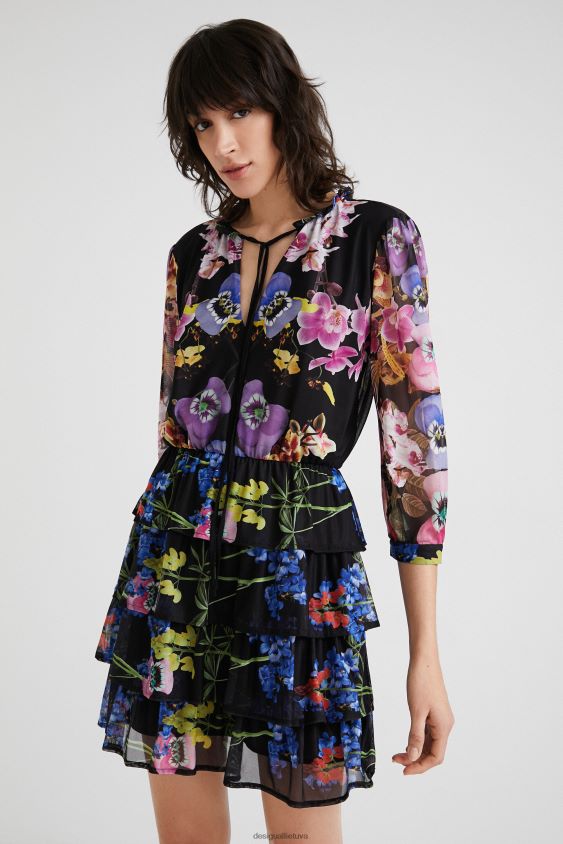 Desigual moterys m. christian Lacroix orchidėjų suknelė apranga S606BV949
