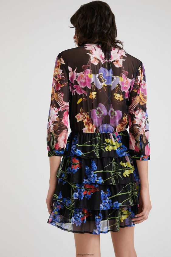 Desigual moterys m. christian Lacroix orchidėjų suknelė apranga S606BV949