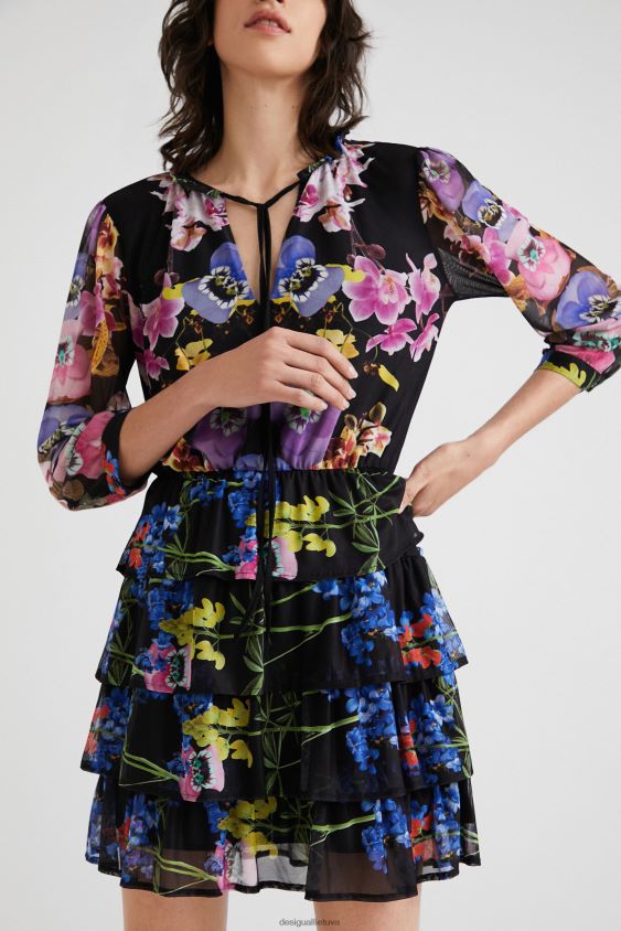 Desigual moterys m. christian Lacroix orchidėjų suknelė apranga S606BV949