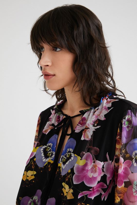 Desigual moterys m. christian Lacroix orchidėjų suknelė apranga S606BV949
