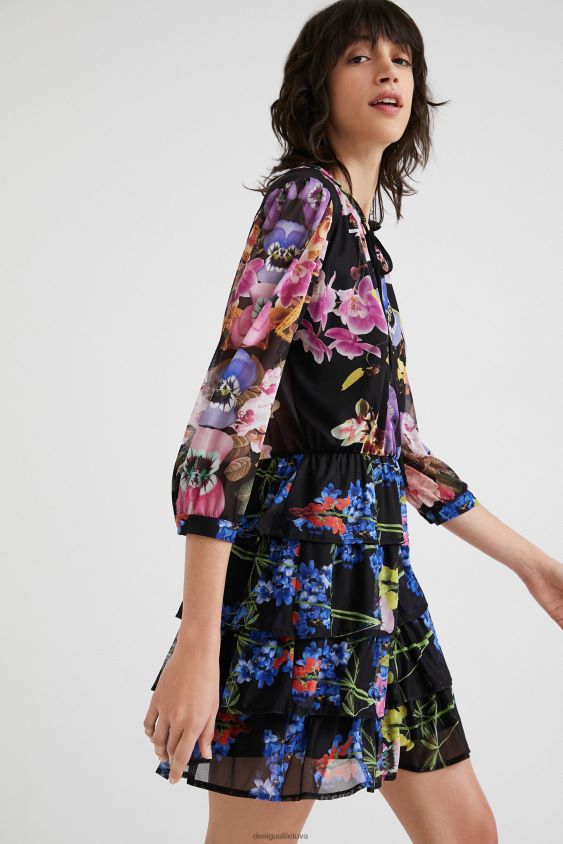 Desigual moterys m. christian Lacroix orchidėjų suknelė apranga S606BV949