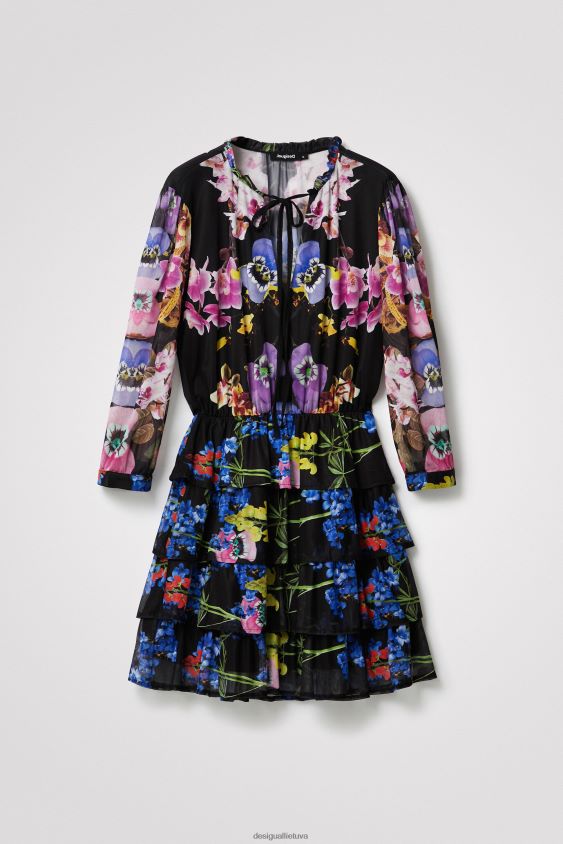 Desigual moterys m. christian Lacroix orchidėjų suknelė apranga S606BV949