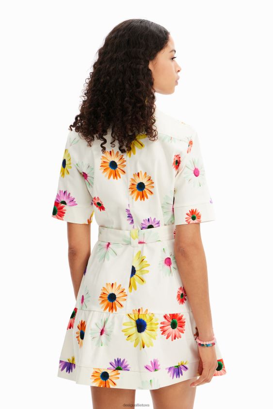 Desigual moterys m. christian Lacroix trumpų gėlių marškinių suknelė apranga S606BV120