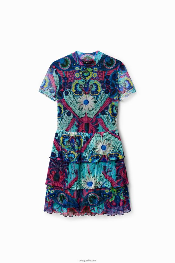 Desigual moterys m. christian Lacroix trumpa daugiasluoksnė suknelė apranga S606BV6