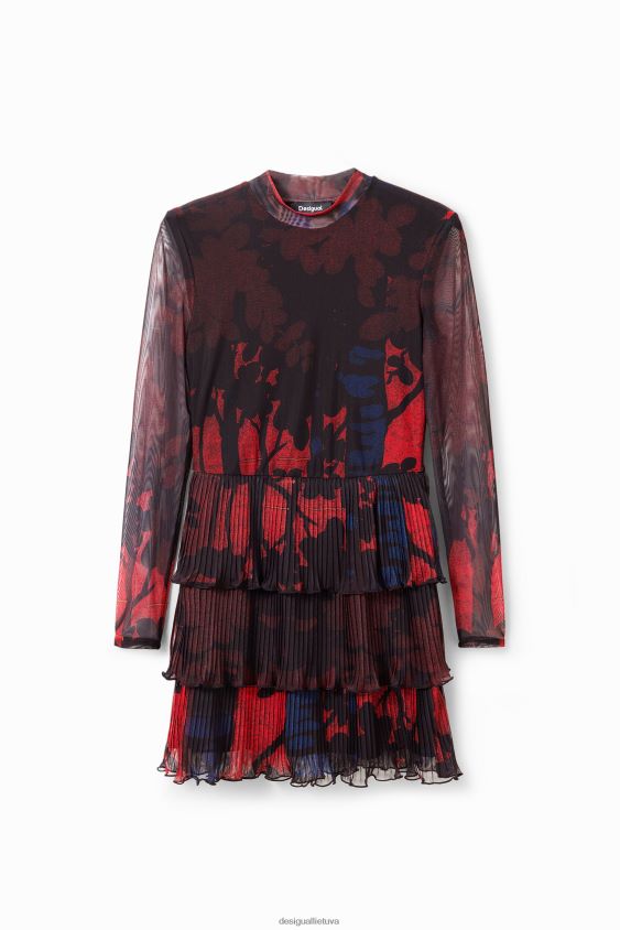 Desigual moterys m. christian Lacroix trumpa klostuota suknelė apranga S606BV839