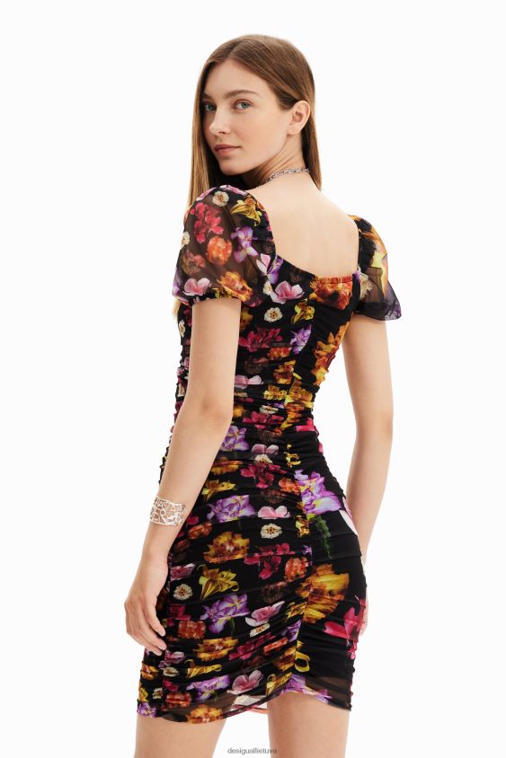 Desigual moterys m. christian Lacroix trumpa rumbuota suknelė apranga S606BV625