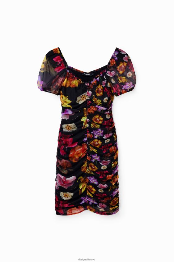 Desigual moterys m. christian Lacroix trumpa rumbuota suknelė apranga S606BV625