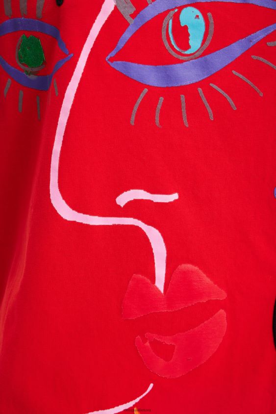 Desigual moterys meniška veido marškinėlių suknelė apranga S606BV945
