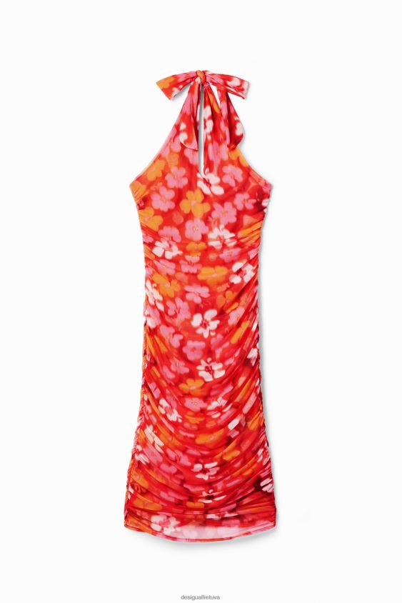 Desigual moterys midi suknelė su gėlėmis apranga S606BV364