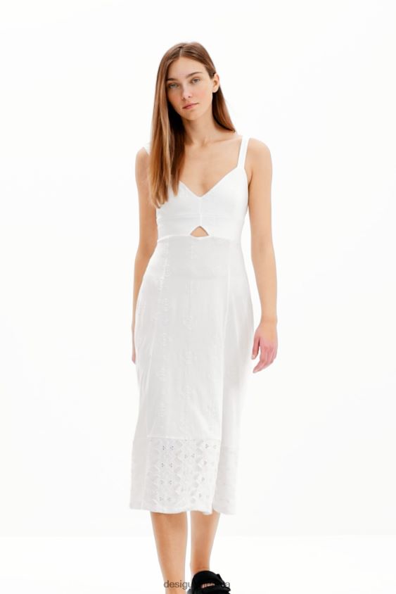 Desigual moterys midi suknelė su petnešėlėmis apranga S606BV499