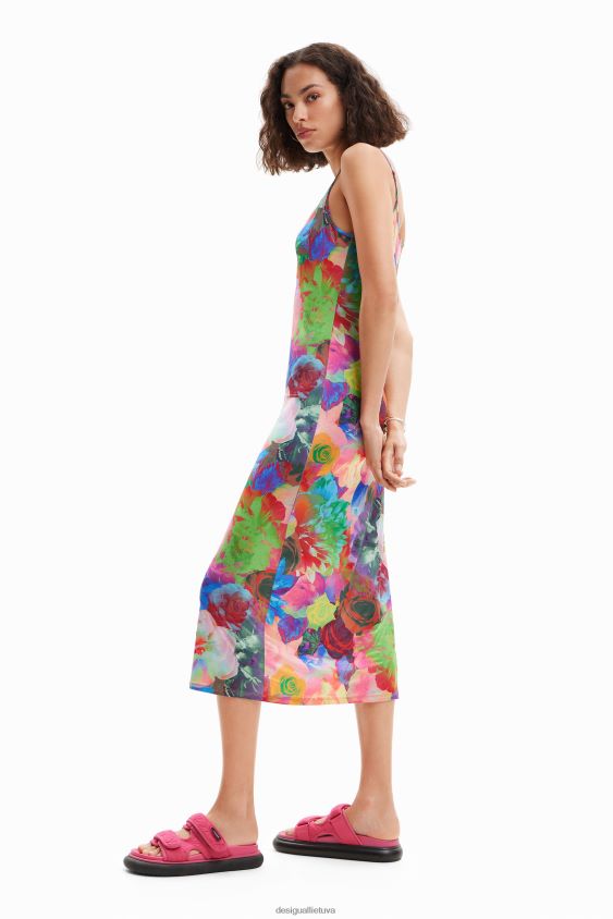 Desigual moterys plona gėlėta apatinio trikotažas apranga S606BV399