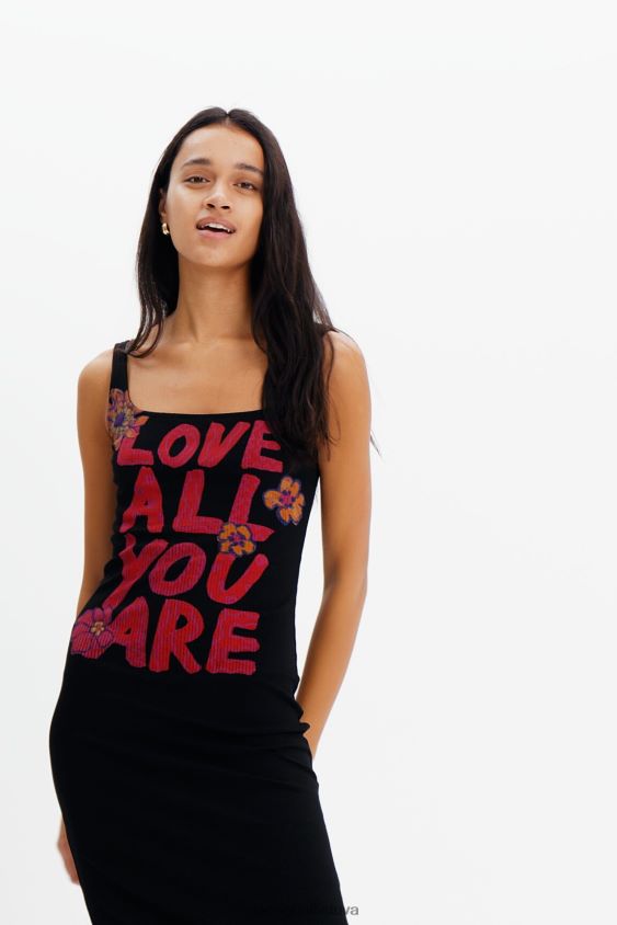 Desigual moterys plona suknelė su petnešėlėmis apranga S606BV299