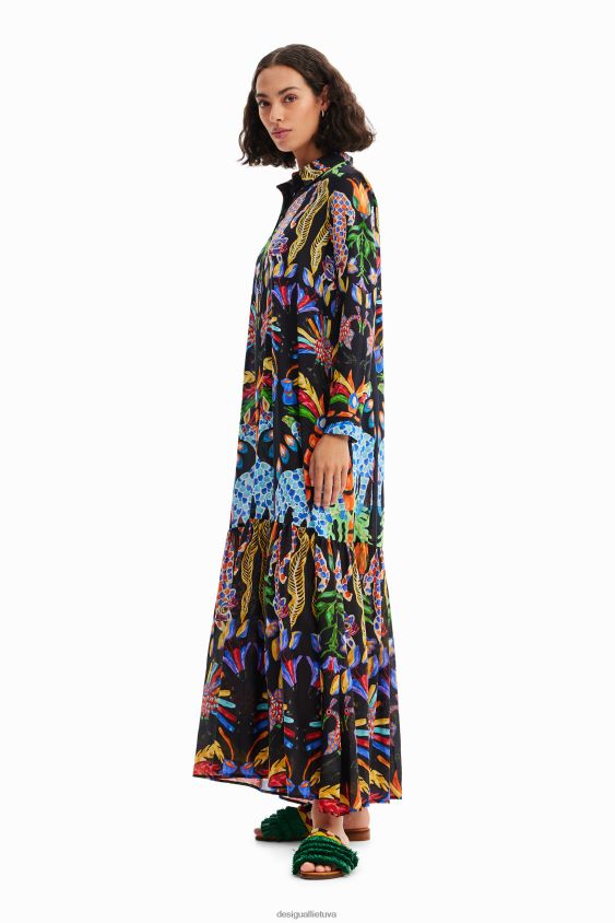 Desigual moterys stella jean maxi marškinėlių suknelė apranga S606BV20