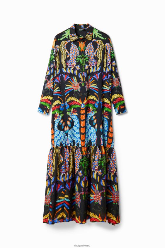 Desigual moterys stella jean maxi marškinėlių suknelė apranga S606BV20