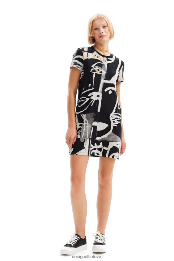 Desigual moterys veido mini marškinėlių suknelė apranga S606BV44