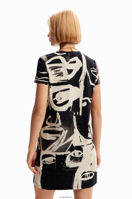 Desigual moterys veido mini marškinėlių suknelė apranga S606BV44
