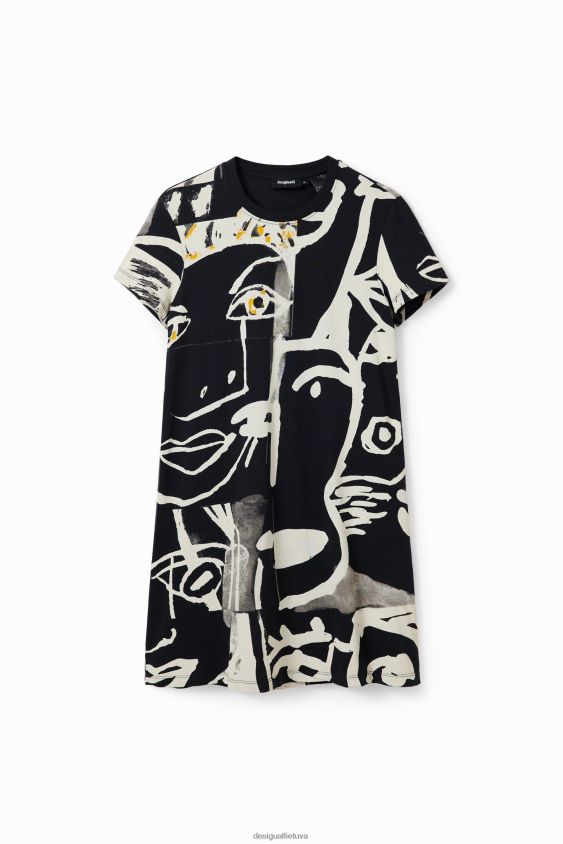 Desigual moterys veido mini marškinėlių suknelė apranga S606BV44