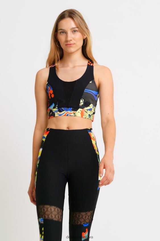 Desigual moterys plonas viršutinių gėlių dirželis apranga S606BV363