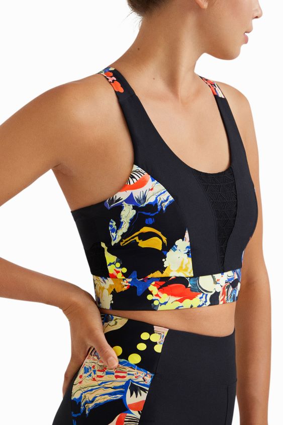 Desigual moterys plonas viršutinių gėlių dirželis apranga S606BV363