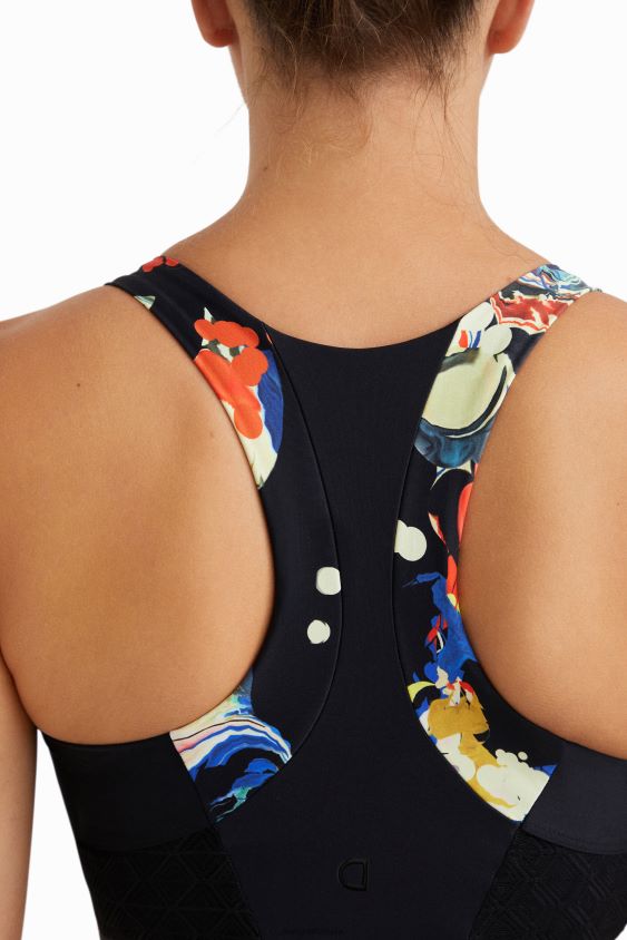 Desigual moterys plonas viršutinių gėlių dirželis apranga S606BV363