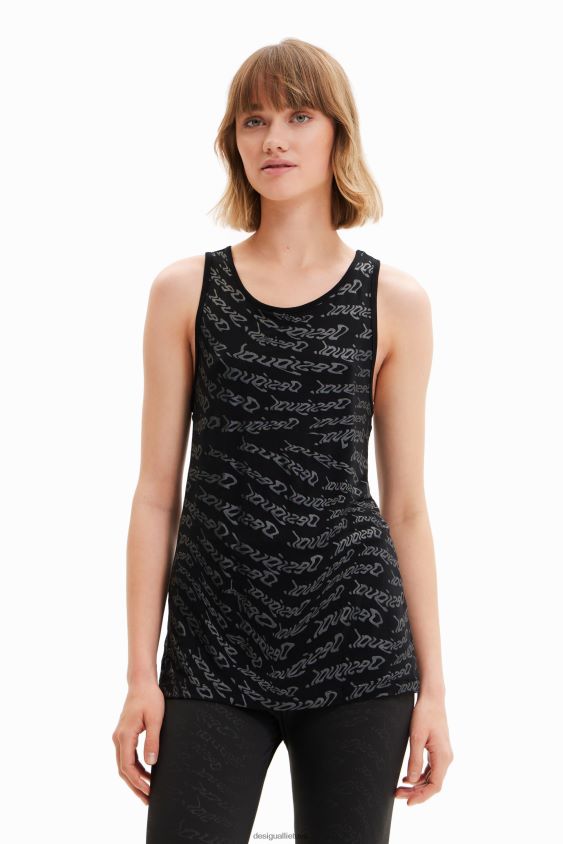 Desigual moterys sportinio logotipo liemenės viršus apranga S606BV628
