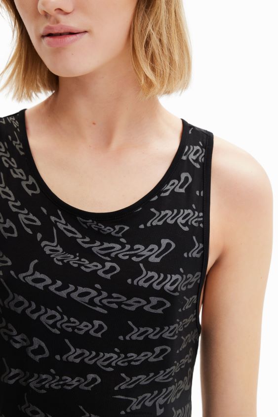 Desigual moterys sportinio logotipo liemenės viršus apranga S606BV628