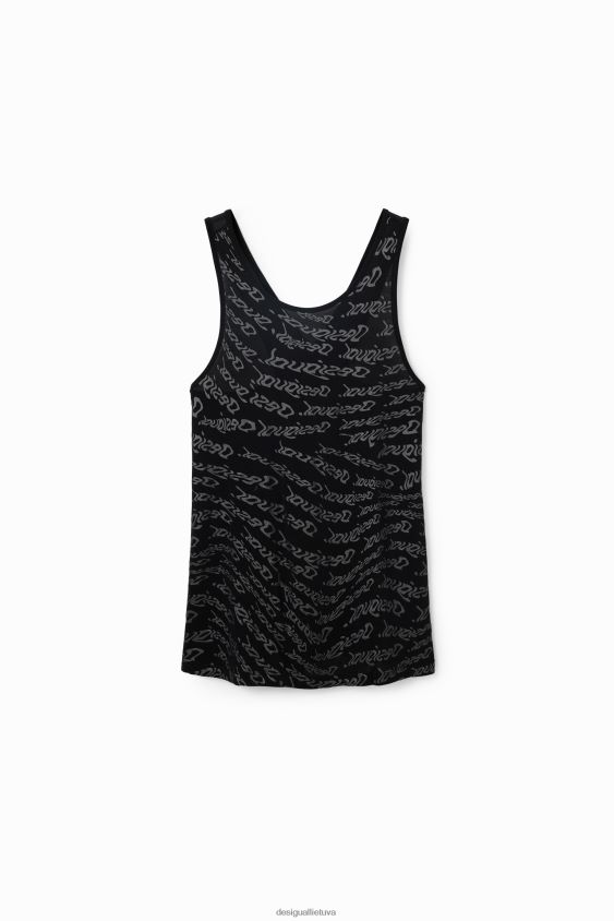 Desigual moterys sportinio logotipo liemenės viršus apranga S606BV628