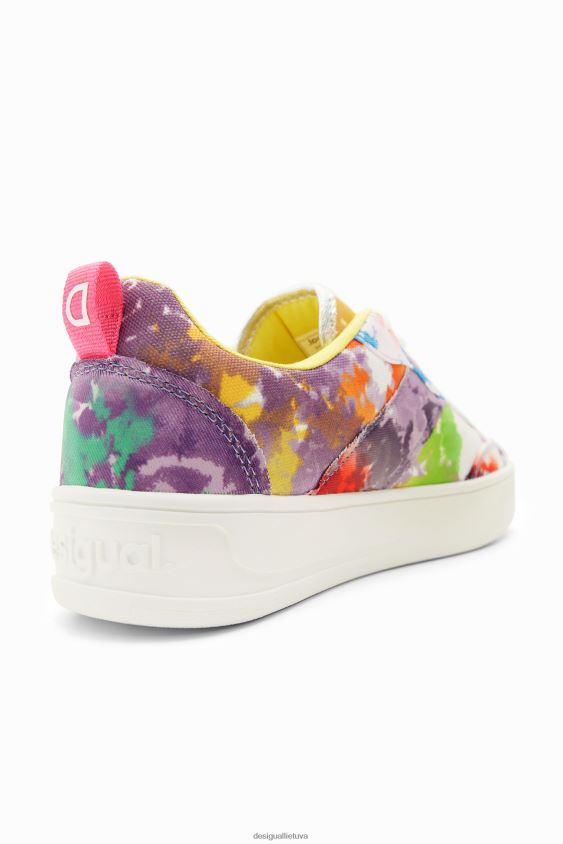 Desigual moterys akvareliniai kratinio platforminiai sportbačiai avalynė S606BV1503