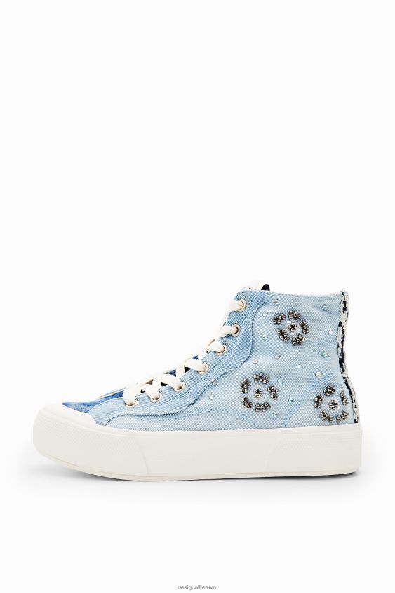 Desigual moterys aukštaūgiai džinsiniai sportbačiai avalynė S606BV1469
